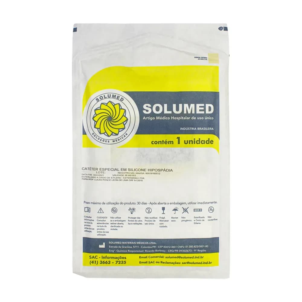 CATETER ESPECIAL PARA HIPOSPADIA EM SILICONE C/ GUIA SOLUMED
