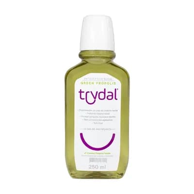 ENXAGUANTE BUCAL COM PRÓPOLIS VERDE SEM FLÚOR 250ML TRYDAL