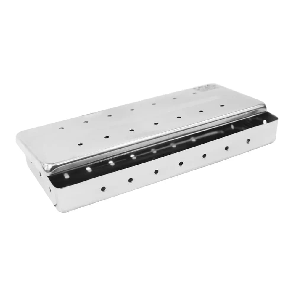 ESTOJO PERFURADO DE INOX AUTOCLAVÁVEL C/TAMPA MILLENIUM FAVA