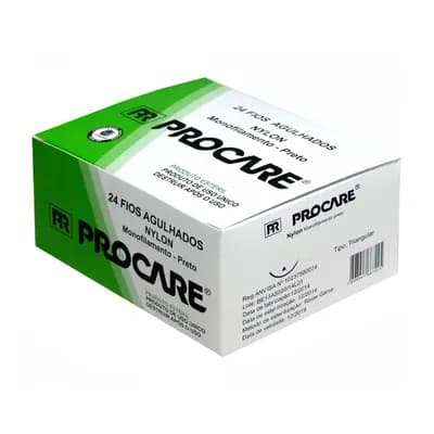 FIO AGULHADO NYLON MONOFILAMENTO PRETO TRIANG C/24UN PROCARE