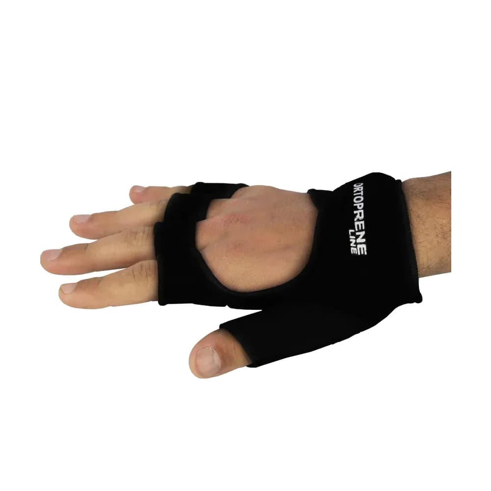 LUVA DE ACADEMIA EM NEOPRENE COM SUPORTE EM COURO ORTOCENTER
