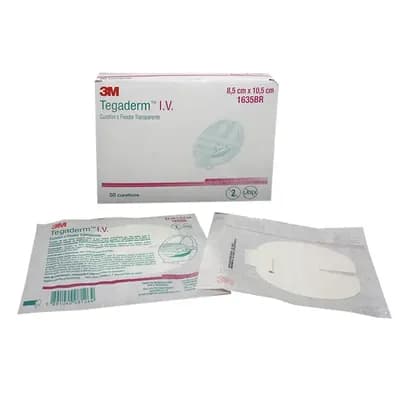 Curativo Transparente Tegaderm IV 8,5X10,5 C/50 1635BR HB004208656