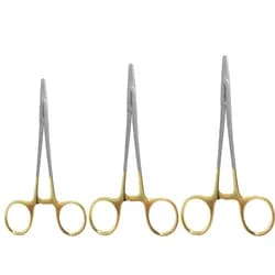 Kit 3 porta-agulhas Mayo Hegar com vídea. Tamanhos 12cm, 14cm ou 16cm