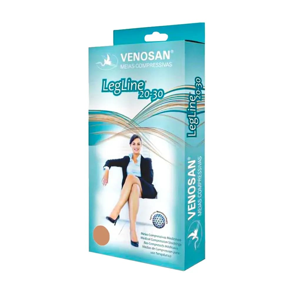 MEIA COMPRESSIVA LEGLINE 7/8 20-30 OLINDA PÉ ABERTO VENOSAN