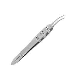 Pinça Conjuntiva Curva com Plataforma e Dente Delicada 11cm