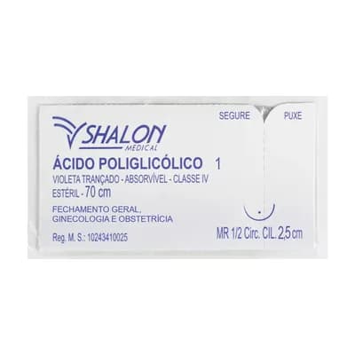 FIO SUTURA ÁCIDO POLIGLICÓLICO FECHAMENTO GERAL EST SHALON