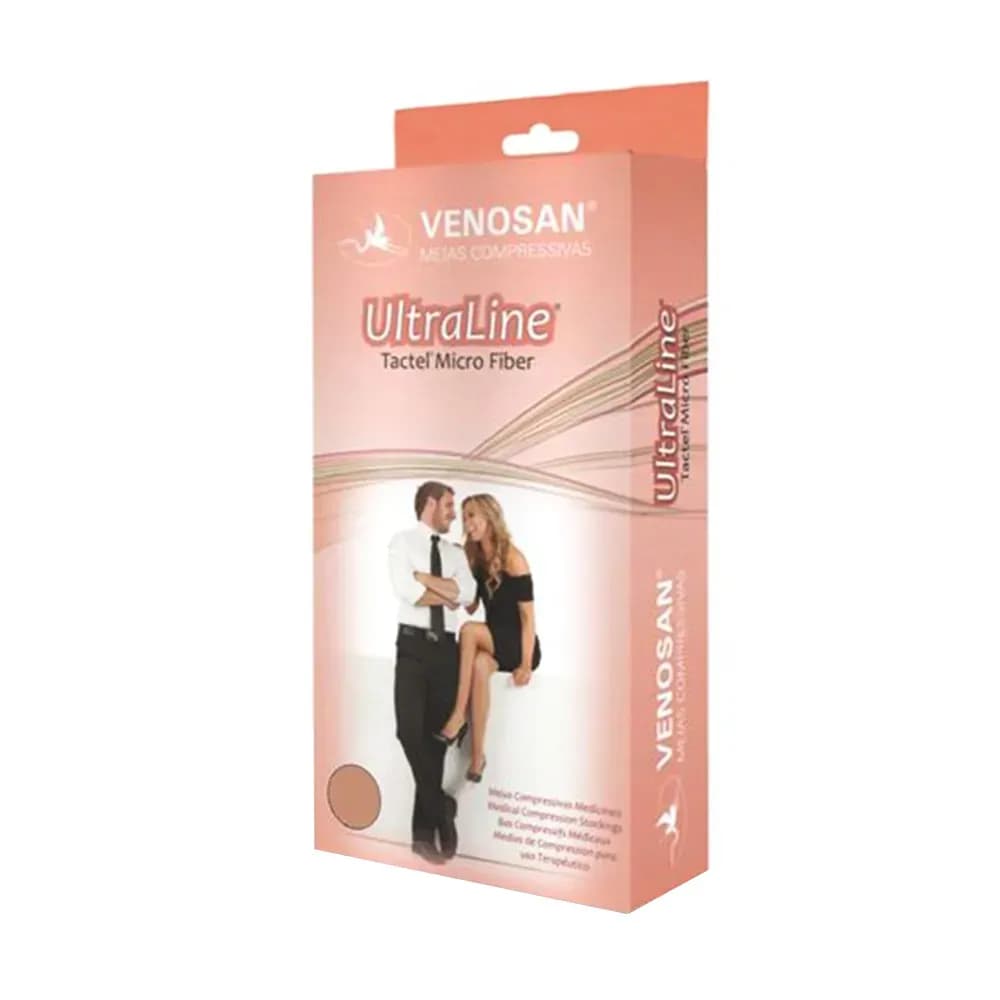 MEIA COMPRESSIVA PÉ ABERTO MEIA-COXA 7/8 30-40MMHG VENOSAN