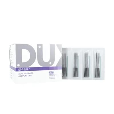 AGULHAS PARA ACUPUNTURA COM MANDRIL SPRING C C/1000UN DUX