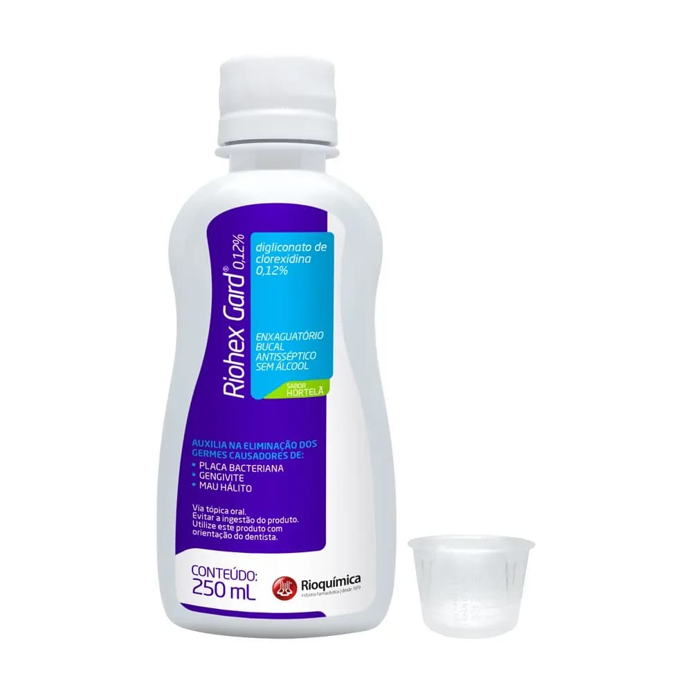 ANTISSÉPTICO BUCAL DE HORTELÃ 0,12% RIOHEXGARD RIOQUÍMICA