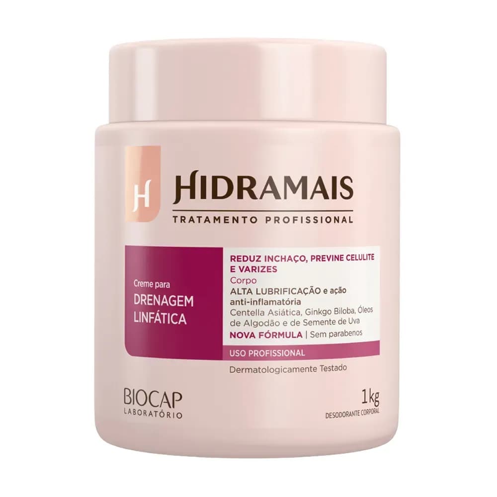 CREME PARA DRENAGEM LINFÁTICA ALTA LUBRIFICAÇÃO HIDRAMAIS