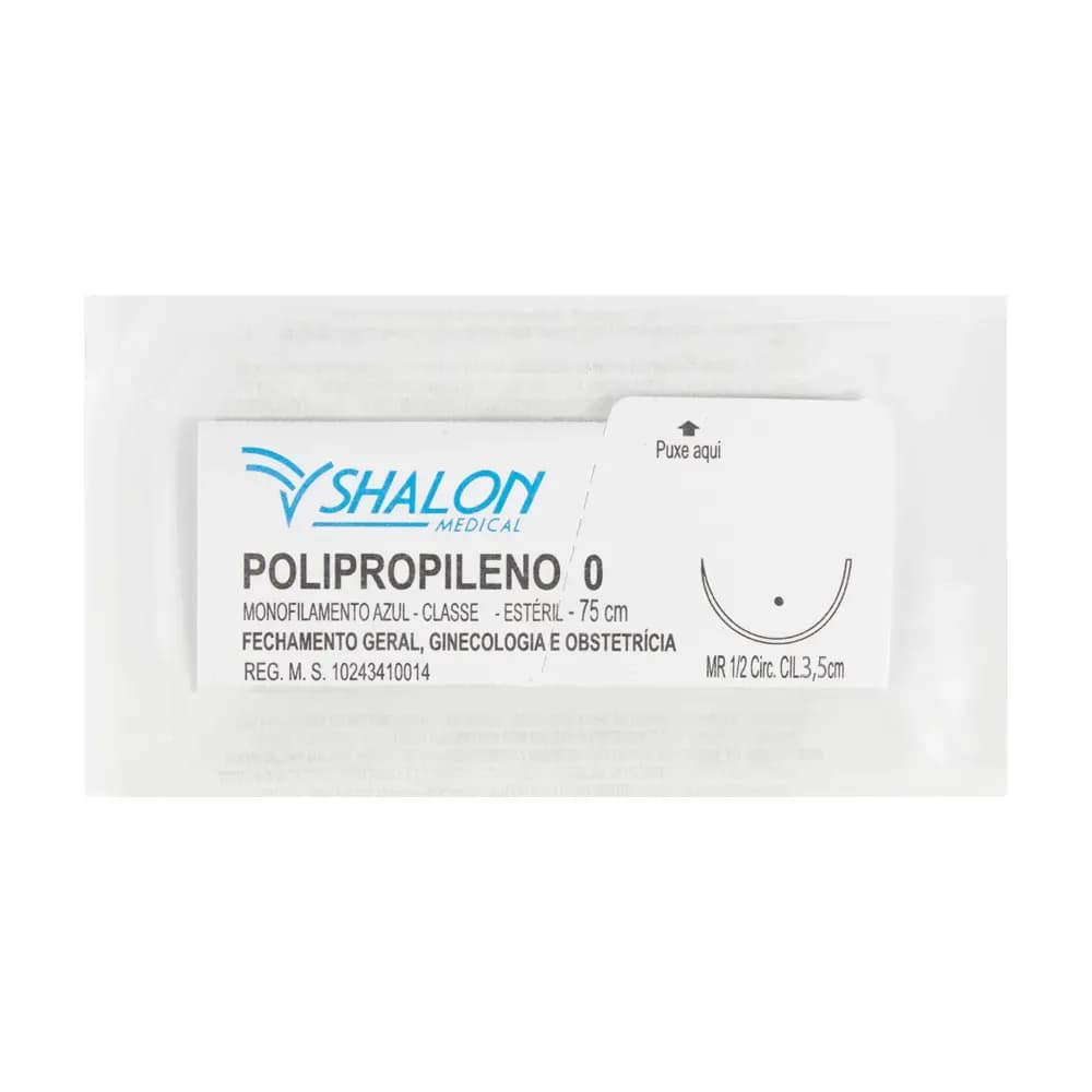 FIO SUTURA POLIPROPILENO AZUL FECHAMENTO GERAL EST SHALON