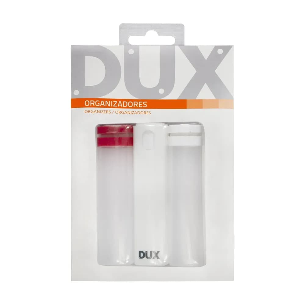 TUBO ORGANIZADOR COMPACTO COM SPRAY BRANCO 2 UNIDADES DUX