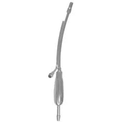 Aspirador Fenestrado com Fibra Óptica Autoclavável. 25 cm