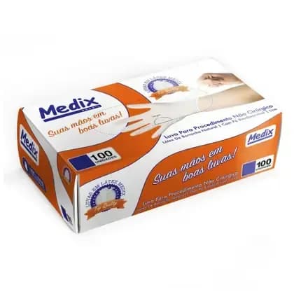Luva de Procedimento Medix TAM P C/100UN