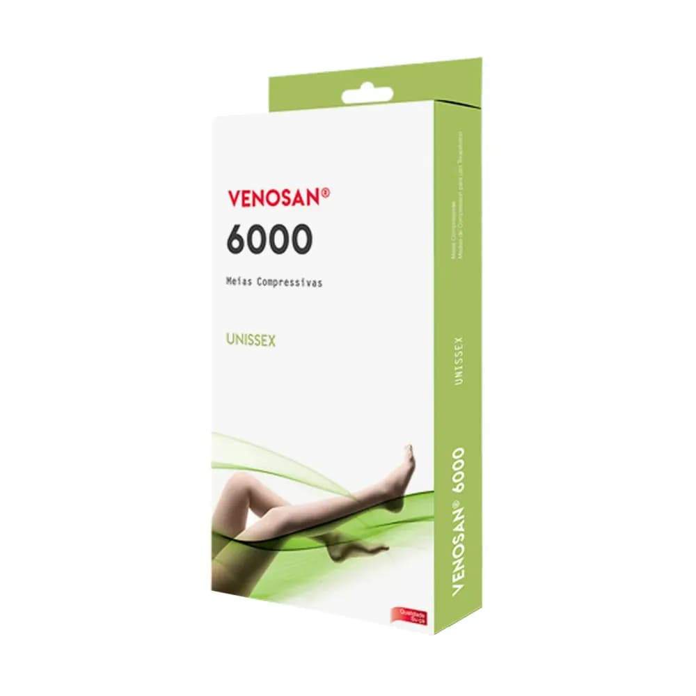 MEIA COMPRESSIVA MEIA CALÇA 20-30 PÉ ABERTO BEGE VENOSAN