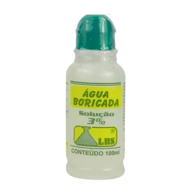 ÁGUA BORICADA SOLUÇÃO 3% ÁCIDO BÓRICO ANTISSÉPTICO LBS