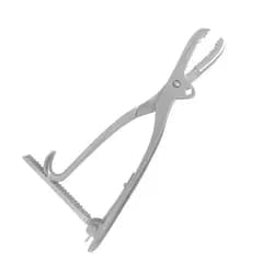 Pinça Farabeuf Lambotte para osso 26cm com cremalheira