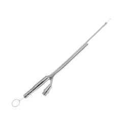 Aspirador Frazier Angulado 20cm 5,0mm com fibra óptica auto