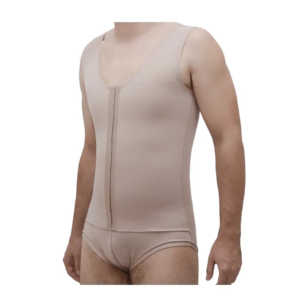 CINTA MASCULINA ABDOMINAL SEM PERNAS COR BEGE FLAMBÉ