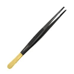 Pinça Anatômica Com Dente e Vídea 18cm Black Ceramic