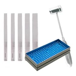Kit 5 cinzéis + Martelo 250gr + Estojo autoclavável