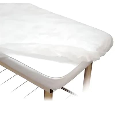 LENÇOL TNT C/ ELÁSTICO BRANCO 20GM C/10UN PROTDESC