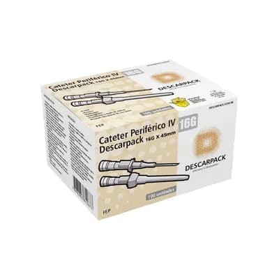 CATETER PERIFÉRICO INTRAVENOSO C/100UN DESCARPACK