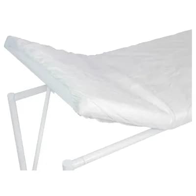 LENÇOL TNT C/ ELÁSTICO BRANCO 20GM C/10UN MEDHOSP