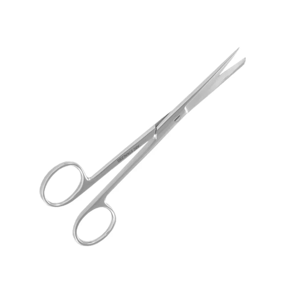 TESOURA CIRURGICA RETA FINA/ROMBA EM AÇO INOX ABC