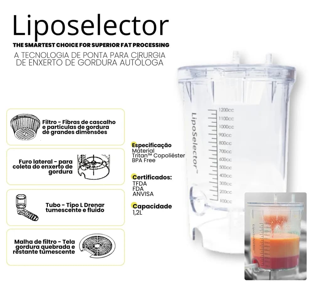 LIPOSELECTOR - FRASCO COLETOR