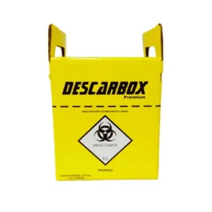 Coletor de Material Perfurocortante 3L C/20UN Amarelo Premium