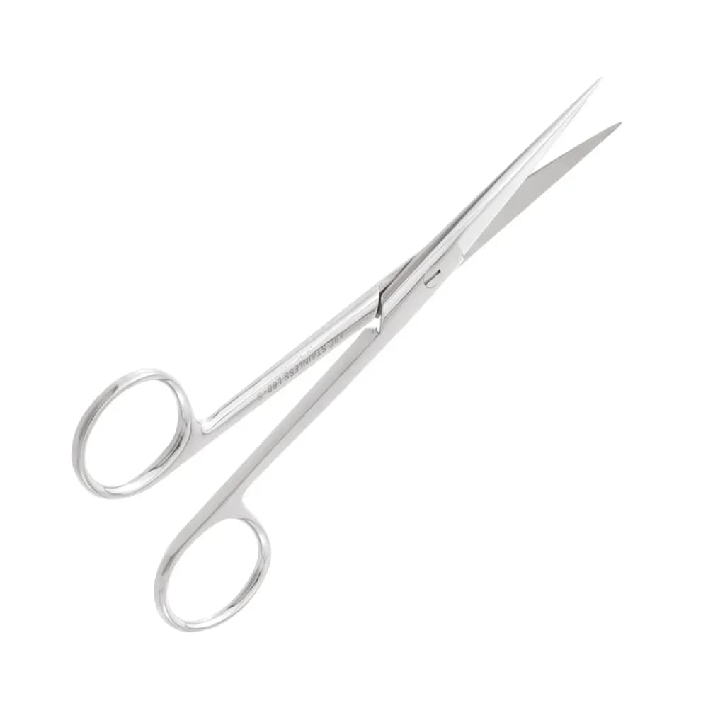 TESOURA CIRURGICA RETA FINA/FINA EM AÇO INOX ABC
