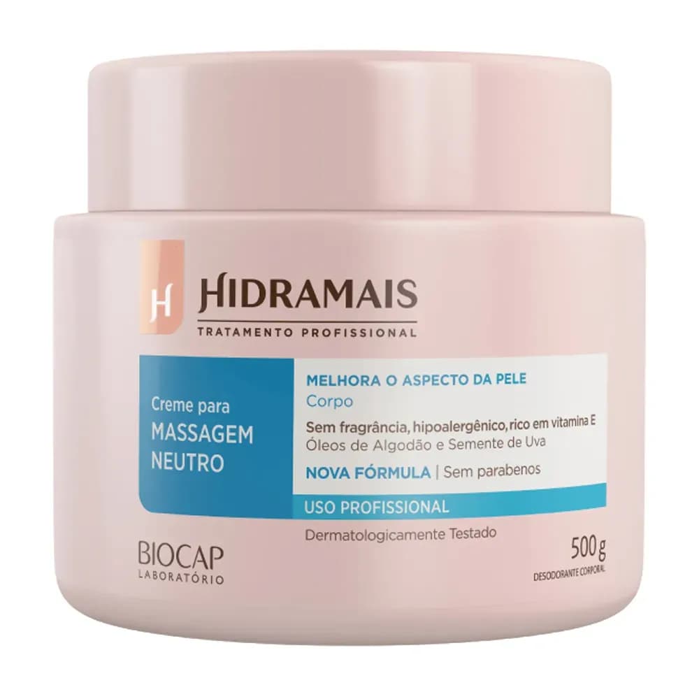 CREME PARA MASSAGEM NEUTRO HIDRATANTE HIDRAMAIS