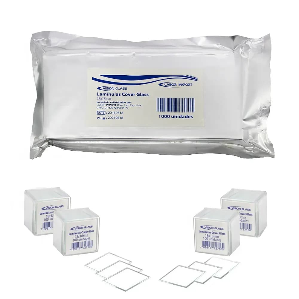 LAMÍNULA PARA MICROSCOPIA C/1000UN LABOR IMPORT