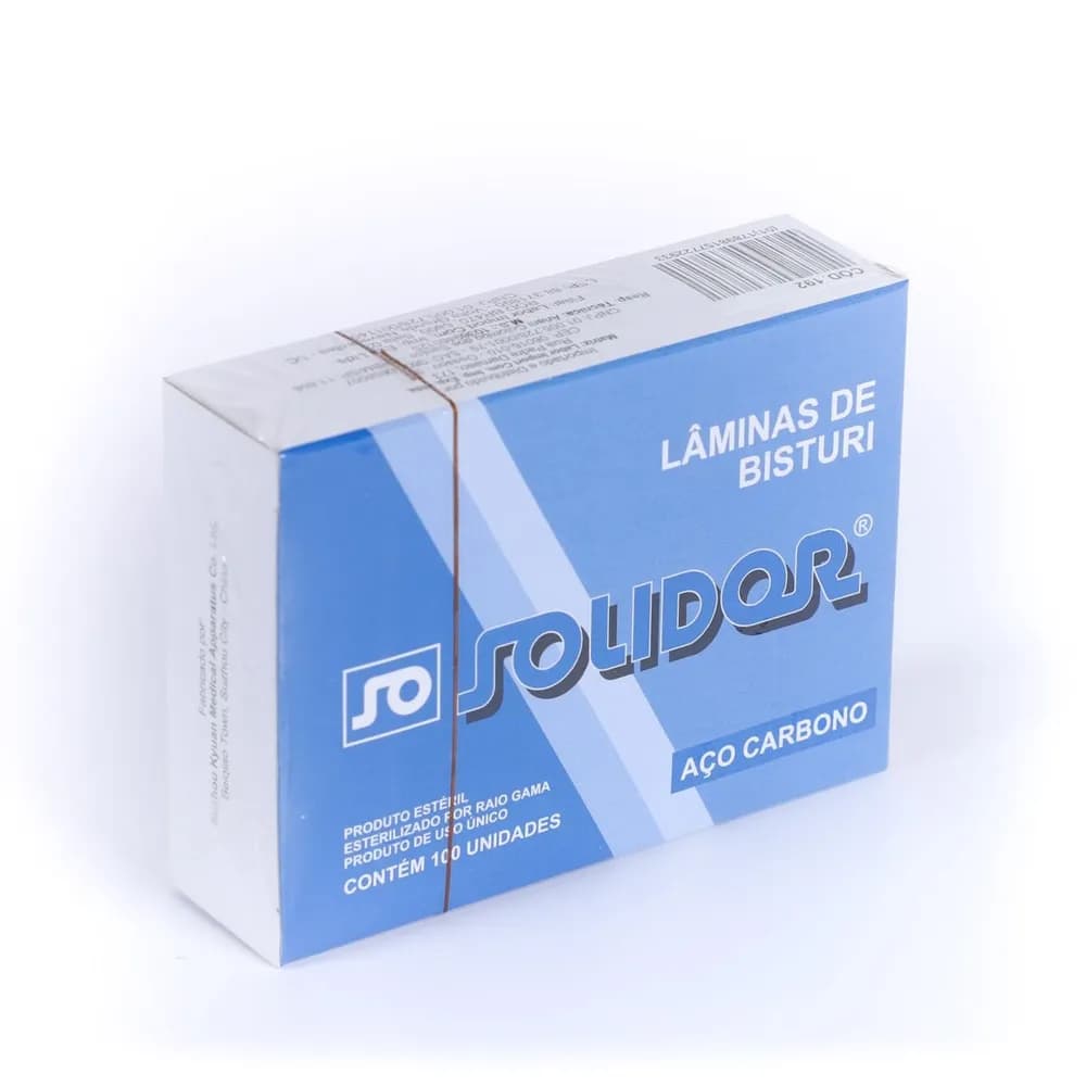 Lâmina de Bisturi Solidor caixa c/ 100