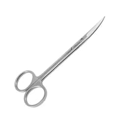 Tesoura Íris Serrilhada com Faceta 14 cm. Curva
