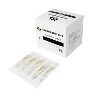 AGULHA HIPODÉRMICA DESCARTÁVEL C/100 UN WILTEX