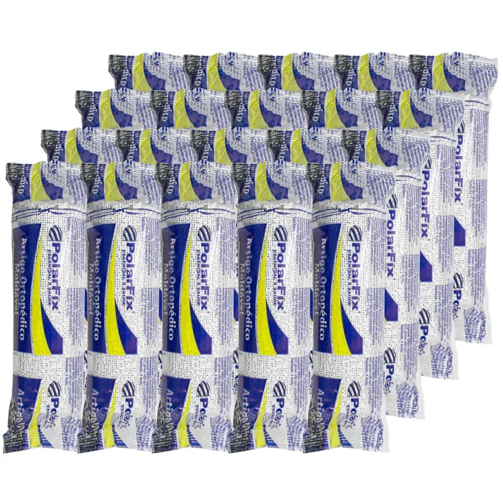 ATADURA GESSADA GESSO COM 20 UNIDADES POLARFIX