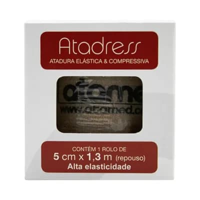 ATADURA ELÁSTICA ALTA COMPRESSÃO BEGE ATAMED