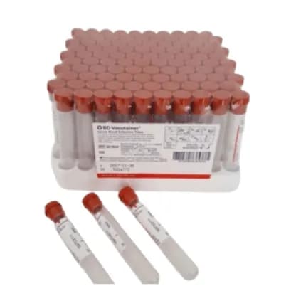 Tubo Vermelho BD Vacutainer Seco Plus 10ML Caixa 100UN 367820