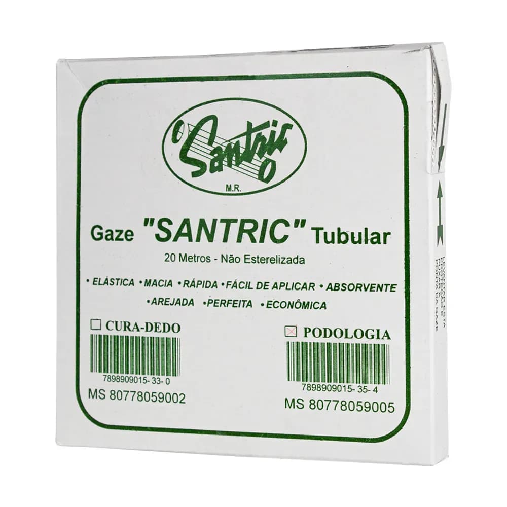 GAZE TUBULAR PODOLOGIA NÃO ESTÉRIL SANTRIC