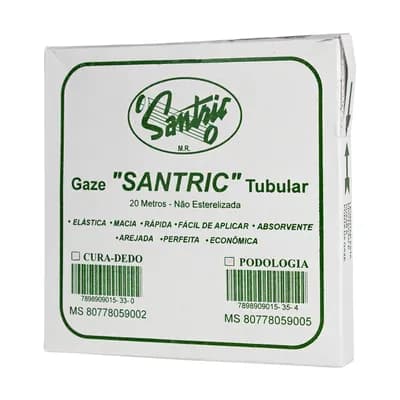 GAZE TUBULAR PODOLOGIA NÃO ESTÉRIL SANTRIC
