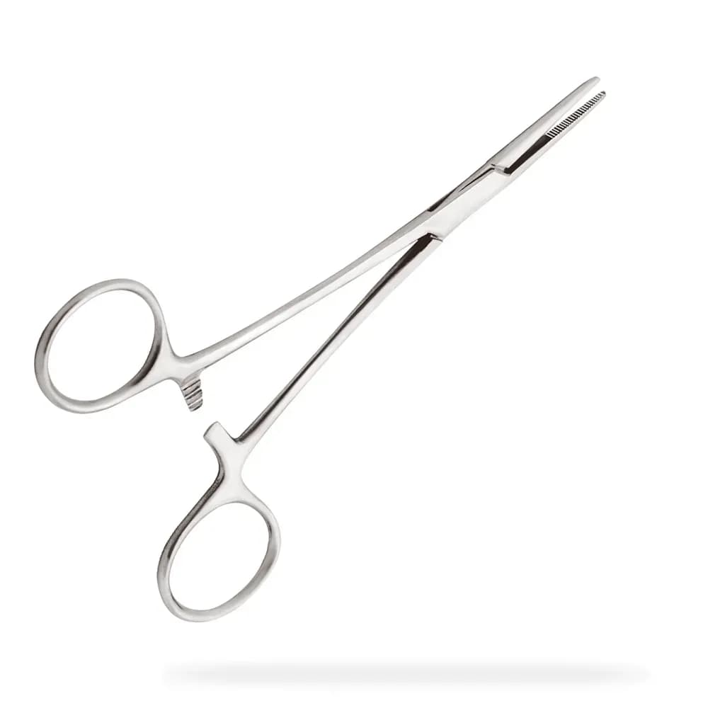 PINÇA CIRÚRGICA EM AÇO INOX KELLY RETA ABC