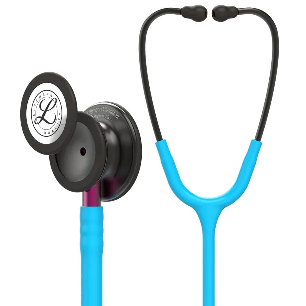 Estetoscópio Littmann Classic III 5872 Turquesa C/Preto Mate HB004614523