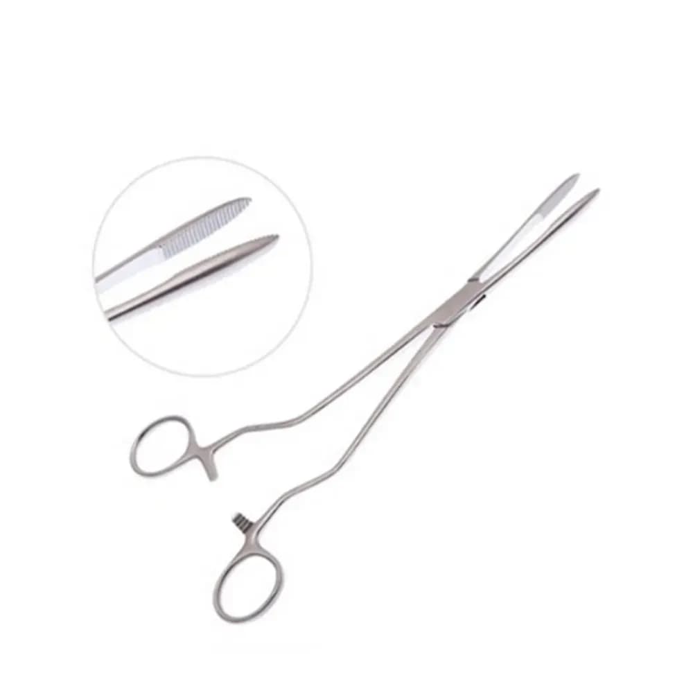 PINÇA GINECOLOGICA CHERON EM AÇO INOX ABC