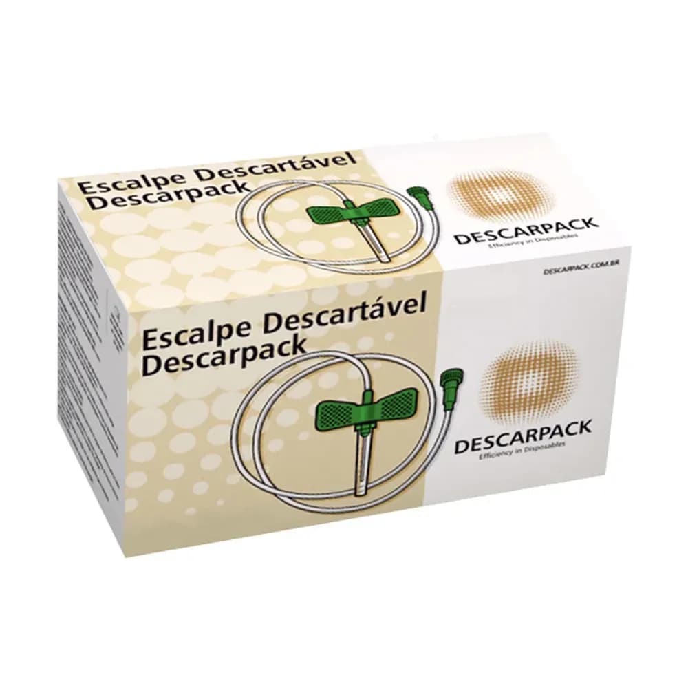 SCALP DESCARTÁVEL LOCK C/100UN DESCARPACK