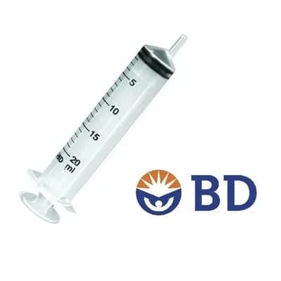 Seringa 20 ml BD luer Lock / Bico rosca s/agulha caixa c/50