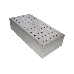 Estojo De Inox Perfurado. 26 x 12 x 06 cm