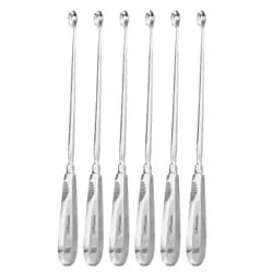 Cureta Schroeder Fechada. Kit com 6 Unid