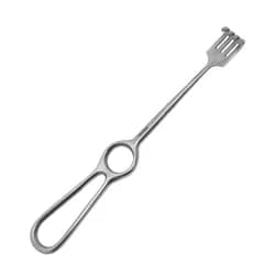 Afastador Kocher com 4 Dentes Rombo 22cm